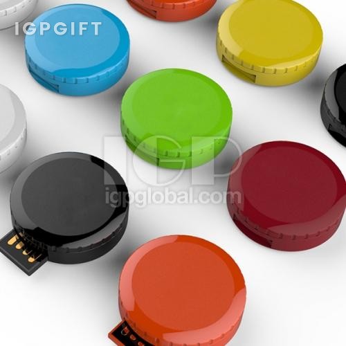 圓形360°旋轉USB