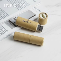 環保紙管形USB閃存驅動器 - 4GB