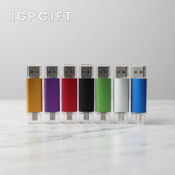 彩色調 OTG 微型 USB 隨身碟 - 4GB