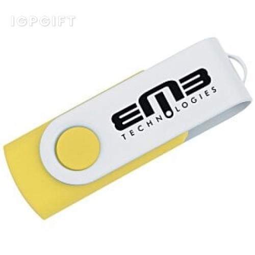 旋轉USB-C隨身碟 - 白色 - 16GB