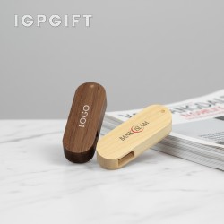 360度旋轉木製USB閃存驅動器