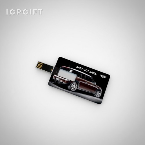 翻蓋式卡片形USB隨身碟 - 4GB