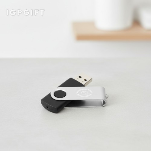 金屬旋轉經典 USB 隨身碟 - 4GB