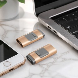 4合1 OTG金屬手機USB