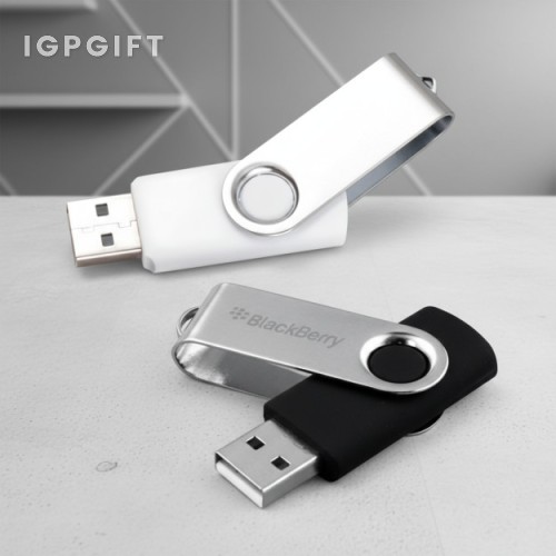金屬旋轉彩色塗層USB隨身碟 - 8GB