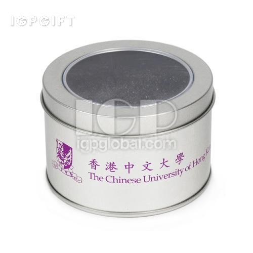 圓柱透明開窗金屬禮品盒