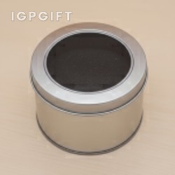圓柱透明開窗金屬禮品盒