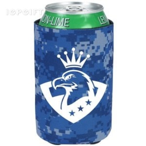 數位迷彩口袋飲料保冷袋