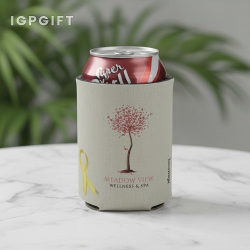 可摺疊冷飲保溫包 - 黃色絲帶