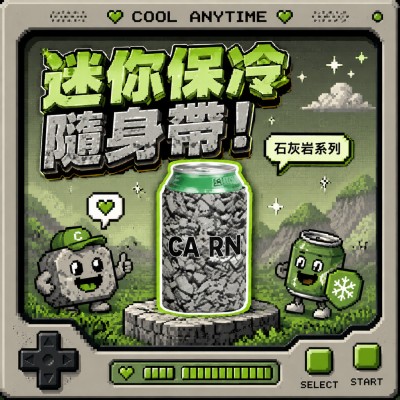 香港企業禮品訂製 - 迷你保冷罐攜帶器 - 石灰岩系列