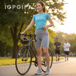 高腰女士自行車短褲