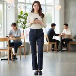 女士點灰褲
