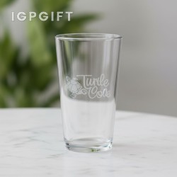 深刻雕刻啤酒杯 - 16盎司
