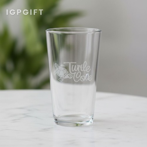 深刻雕刻啤酒杯 - 16盎司