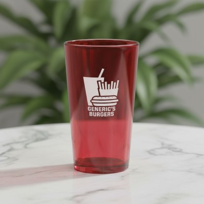 香港企業禮品訂製 - 色彩玻璃啤酒杯 - 16 盎司