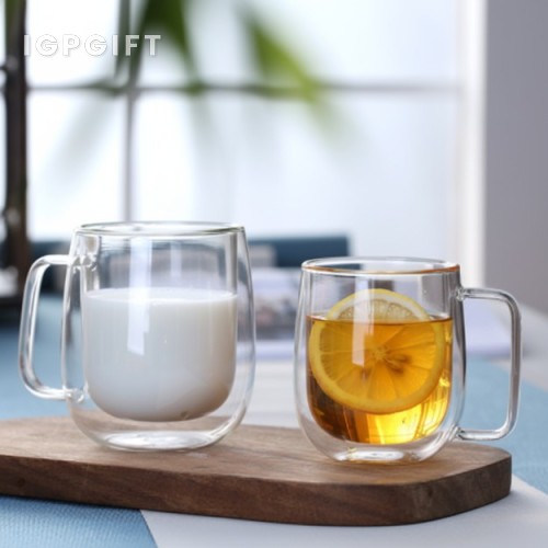 雙層透明玻璃杯