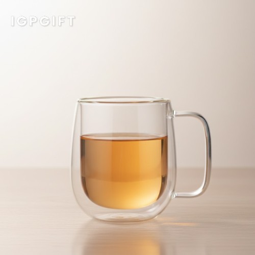 雙層透明玻璃杯