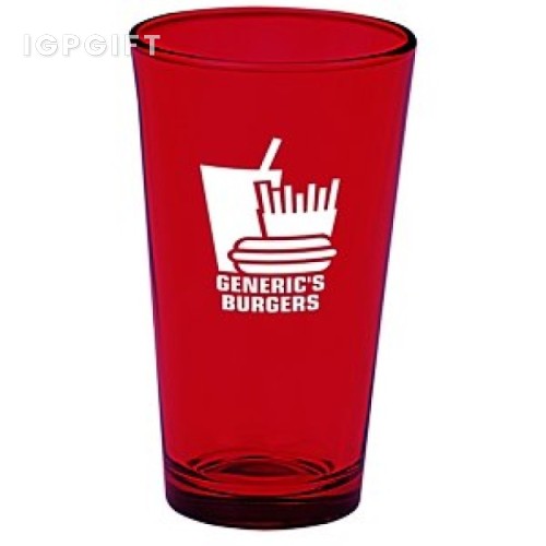 色彩玻璃啤酒杯 - 16 盎司
