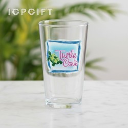全彩定製玻璃啤酒杯 - 16盎司