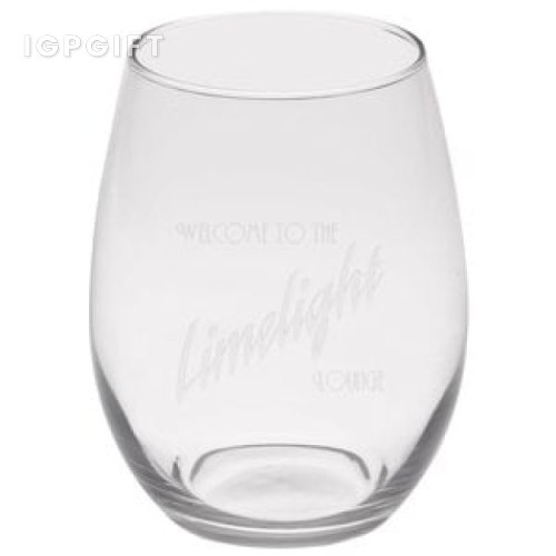 無腳白酒杯 - 15 oz - 深刻雕刻