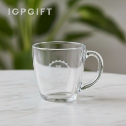 深刻雕刻玻璃啤酒杯 - 16盎司