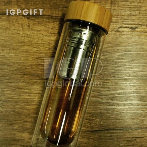 竹蓋玻璃杯