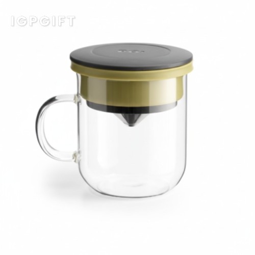 環保玻璃隨行茶杯350ml