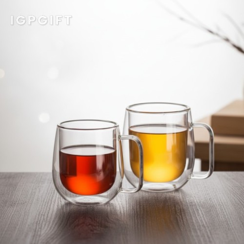 雙層透明玻璃杯