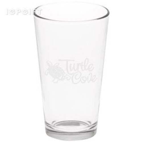 深刻雕刻啤酒杯 - 16盎司