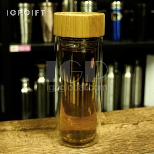 竹蓋玻璃杯