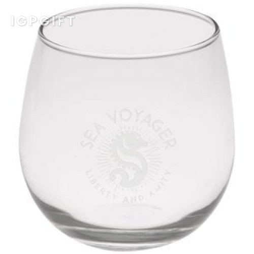 無腳紅酒杯 - 16.75盎司 - 深度雕刻