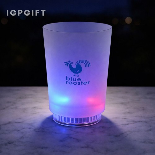 多彩發光磨砂玻璃杯