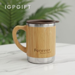 環保竹制手柄杯