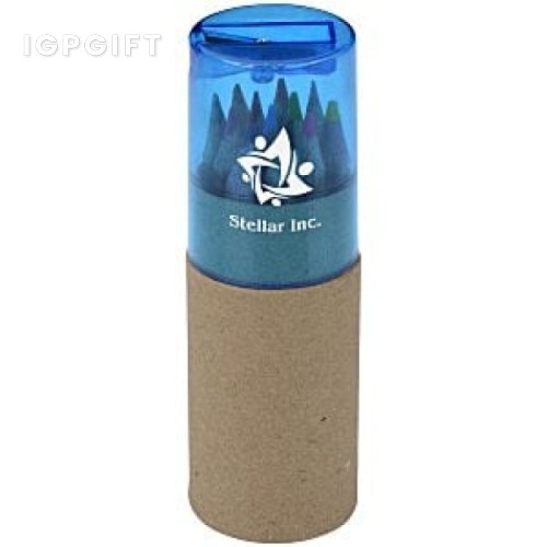 多彩鉛筆與削筆器套裝