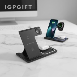 三合一無線充電站