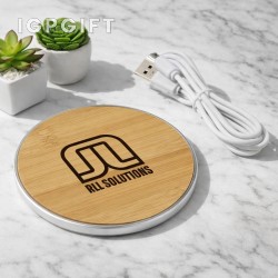 自然木紋無線充電器