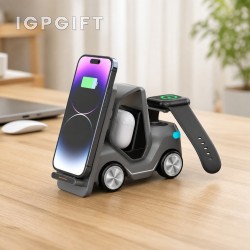 創意跑車造型多設備無線充支架