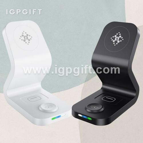 三合一磁吸無線充電支架