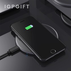 鋼化玻璃發光無線充電器