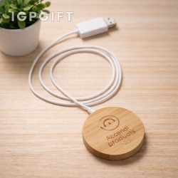 竹製無線充電板