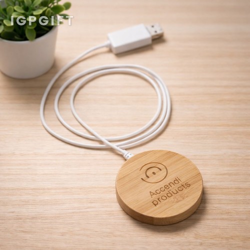 竹製無線充電板