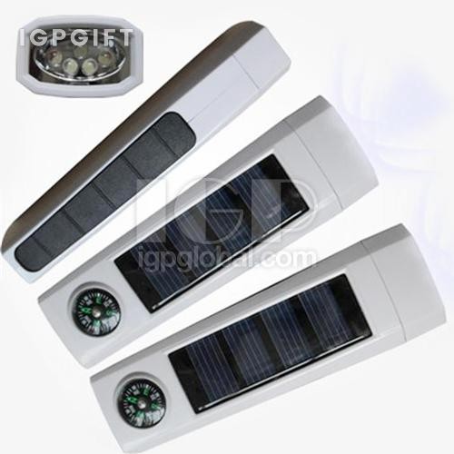 指南針太陽能手電筒