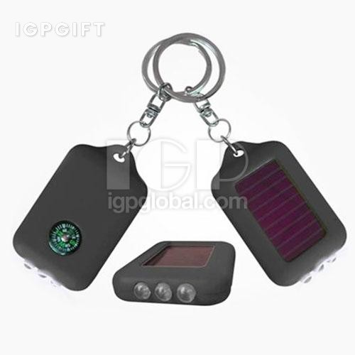 指南針太陽能手電筒