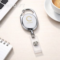金屬重複使用徽章持有器 - 銅雕刻款
