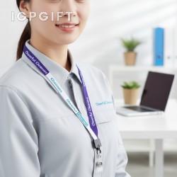 雙色光滑尼龍證件帶