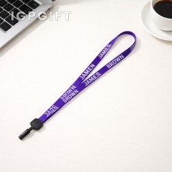 舒適尼龍掛繩 - 34英寸 - 塑料夾