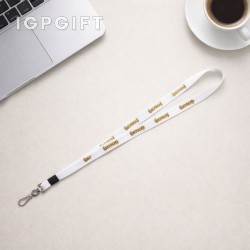 全彩絲帶掛繩 - 32寸 - 金屬旋轉扣