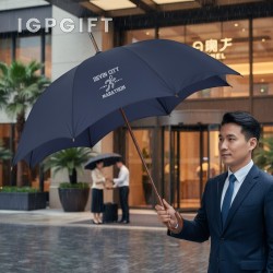 酒店雨傘 - 48英寸弧形