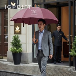 環保酒店雨傘 - 48英寸拱形