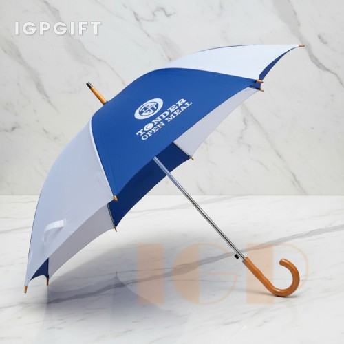 拼色直柄雨傘